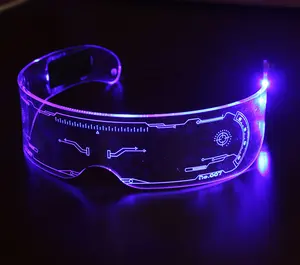 圣诞全彩发光二极管控制眼镜照明技术生日酒吧眼镜KTV万圣节派对优惠