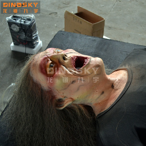 Casa embrujada de animatronics, accesorios de sala de <span class=keywords><strong>Escape</strong></span> de horror, casa de zombies desgastada para decoración de halloween - Product Image 5