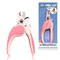 Coupe-ongles de sécurité grande taille CW5034 en acier inoxydable pour animaux de compagnie, ciseaux coupe-ongles pour chats et chiens, outil de toilettage