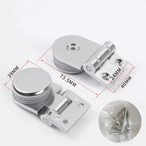 Bisagra para puerta de vidrio sin marco, bisagra de aleación de zinc con rotación de 180 grados para decoración de puertas de vidrio, fácil instalación - Product Image 5