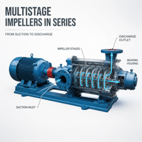 Pompe centrifuge multi-étages TSWA horizontale segmentée pneumatique OEM haute pression pour le transfert d'eau dans l'industrie chimique