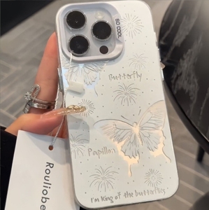 Hot bán bướm chống sốc điện thoại trường hợp đối với iPhone 15 14 13 12 <span class=keywords><strong>mini</strong></span> 11 Pro <span class=keywords><strong>Max</strong></span> x XR XS 7 8 cộng với nữ tính Ins phong cách trường hợp - Product Image 2