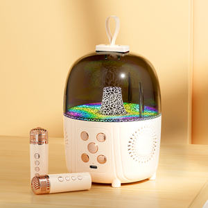 Q3 Super articulation sans fil Portable <span class=keywords><strong>Mini</strong></span> haut-parleur de karaoké avec micro sans fil lumière rvb Hifi 9D son surround haut-parleur de musique - Product Image 2