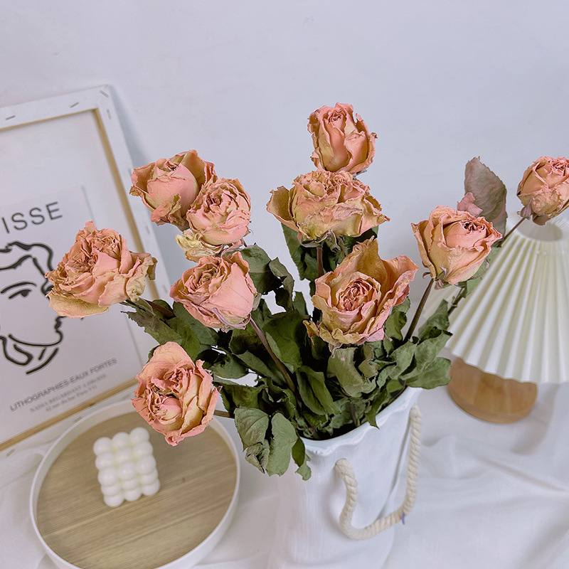 Retro Pink Rose 10 Pieces