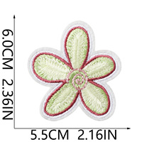 Nouveaux patchs thermocollants brodés vert forêt avec oiseaux, fleurs et papillons, badges appliqués pour la décoration de vêtements et sacs DIY