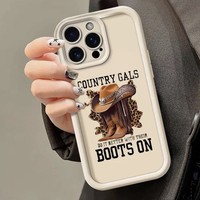 Coque de téléphone antichoc en silicone à motif animal personnalisé pour iPhone 17 Pro, 15/14, Nouveau 13 Pro Max et 16 X