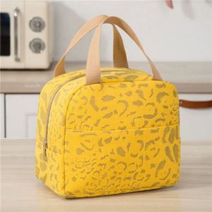 Bolsa de Almuerzo con Estampado de Leopardo, Bolsa Térmica Aislada para Mujer, Compacta para Oficina y Picnic - Product Image 6