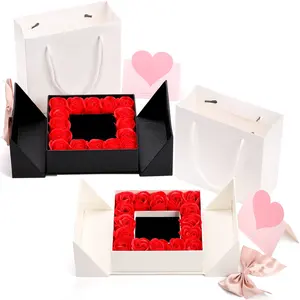 Paper Round Flower Gift Packaging Box Wholesale Eternal Rose Gift Box Flower Gift Box Packaging