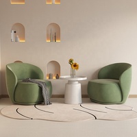 Fauteuil simple inclinable capitonné de designer moderne français pour la maison, salon de beauté, réception, balcon, loisirs, en éponge