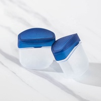Pot vide de 7g pour cosmétiques, bocal en plastique brillant pour crème ou baume à lèvres