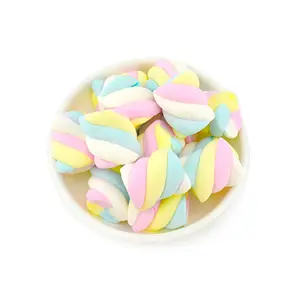 bulk double color rotated soft candy cotton candy marshmallow halal cotton candy sugar