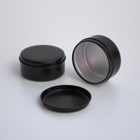 Pot cosmétique et boîte en aluminium de 100 ml avec finition mate, couleurs personnalisables pour savon et cosmétiques