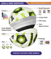 WELLMAN Taille 5 Ballon de football professionnel léger, écologique, durable, thermocollé en PU, cousu à la machine, logo personnalisé, couleur personnalisée