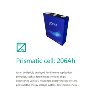 เซลล์ลิเธียมแบบปริซึม 660Wh LFP 3.2V 206ah สำหรับระบบพลังงานแสงอาทิตย์ ชุดแบตเตอรี่ - Product Image 4