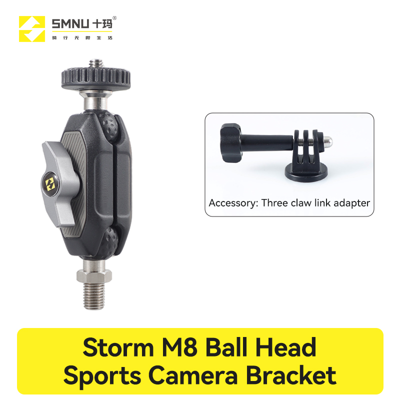 Support de caméra de sport à rotule Black Storm M8