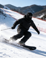Masque de ski intégral personnalisé avec logo, balaclava unisexe, tissu Spandex Hyperwarm, masque thermique pour la randonnée et le ski