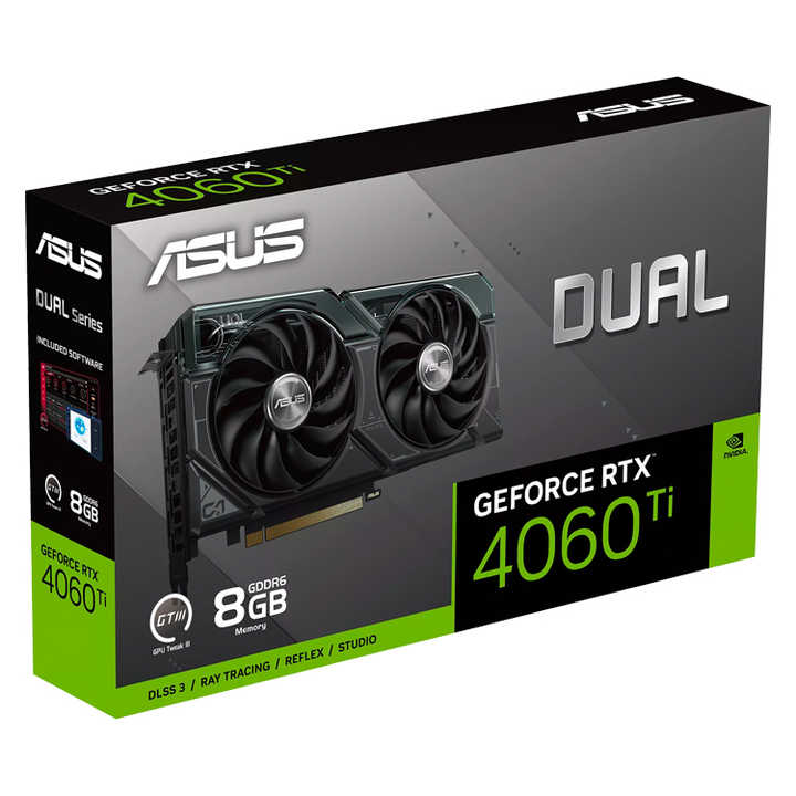 ASUS Dual Geforce RTX 4060 Ti 8GB GDDR6 Graphics Card