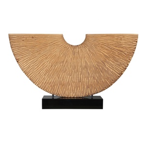 Sculpture moderne personnalisée <span class=keywords><strong>en</strong></span> <span class=keywords><strong>bois</strong></span> résine de fibre de verre métal artisanat hôtel décor maison oeuvre abstraite sculptée art de bureau <span class=keywords><strong>en</strong></span> <span class=keywords><strong>bois</strong></span> - Product Image 5