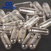 Capsules vides en hydroxypropylméthylcellulose Wecaps 000 transparentes de qualité pharmaceutique avec impression personnalisée