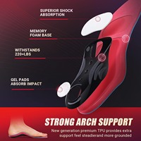 Absorbe les chocs Semelle intérieure de chaussure Semelle intérieure de soutien de la voûte plantaire Semelles orthopédiques robustes pour pronation excessive
