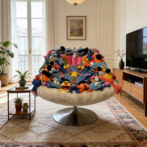 Sillón Giratorio Redondo con Personajes <span class=keywords><strong>de</strong></span> Dibujos Animados, Decoración para Habitación Infantil, Asiento <span class=keywords><strong>de</strong></span> Peluche, Idea <span class=keywords><strong>de</strong></span> Regalo <span class=keywords><strong>de</strong></span> Cumpleaños para Guardería - Product Image 3