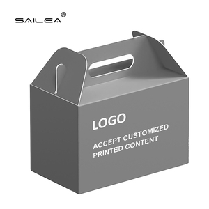 Custom Printed Sponge Lining Recyclable <strong>Cheese</strong> Cake Box with Handle White Cardboard Customizable for Birthday Cake Packaging - Product Image 4