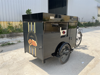Nouveau Modèle Vélo Pliable Électrique pour la Restauration Mobile, Crêpes, Gaufres, Bar, Service de Boissons, Triporteur pour la Livraison Alimentaire