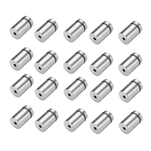 Entretoises de fixation en acier inoxydable métriques polies pour présentoirs en verre, supports de signalisation et publicité, quincaillerie de fixation - Product Image 2