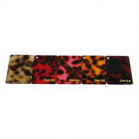 Feuille acrylique MMA 100% vierge, jaune, à grain de carapace de tortue, imprimé léopard, découpée au laser, 93,7% de transmission de la lumière