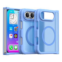 Étui magnétique ultra-fin translucide effet peau mate pour iPhone Duo, compatible avec la charge sans fil, coque rigide antichoc en PC pour iPhone Fold