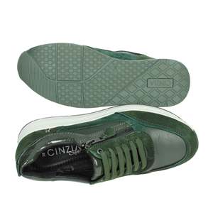 Sneakers Cinzia Soft da Donna, Scarpe Verdi con Plateau Chunky - Product Image 6