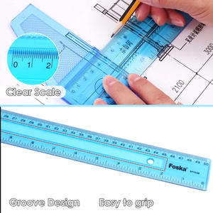 Righello a T in Plastica Altamente Trasparente Foska per <span class=keywords><strong>Disegno</strong></span> e Cornici, con Foro per Appendere, Facile da Impugnare e Conservare - Product Image 3