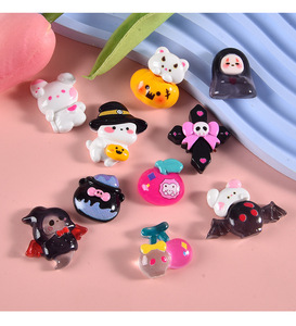 할로윈 수지 플랫백 장식 <span class=keywords><strong>DIY</strong></span> 미니 할로윈 슬라임 매력 장식 머리핀 스크랩북 그림 프레임 - Product Image 3