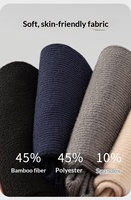 Chaussettes de compression longues en fibre de bambou de haute qualité, couleur unie, élastiques, respirantes, pour le fitness en plein air