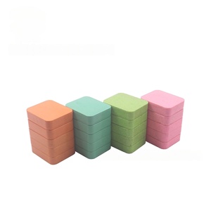 Nuevo Molinillo Manual Cuadrado Biodegradable de Plástico de 4 Capas <span class=keywords><strong>Funway</strong></span> SLM001 para Hierbas y Tabaco, Accesorios con Logotipo Personalizado, Venta al Por Mayor - Product Image 2