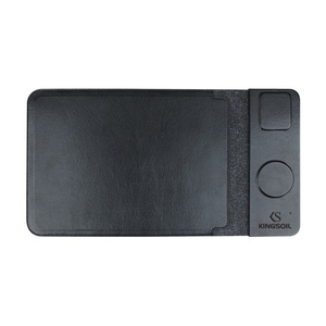 Nouvelle pochette intérieure pour <span class=keywords><strong>ordinateur</strong></span> portable avec chargement sans fil à double aimant, pliable, modèle 14-16 pouces, sacs et housses pour <span class=keywords><strong>ordinateur</strong></span> portable en cuir - Product Image 4