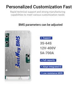 Batería de iones de litio Lifepo4 BMS 200A 240A 250A 260A 375A 60V 16S 17S 18S 19S Batería de iones de litio Lifepo4 BMS - Product Image 5
