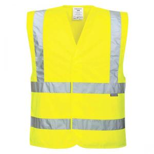 PORTWEST - EC76YERL/XL Eco chaleco amarillo de alta visibilidad (10 Uds.) -ROPA DE TRABAJO EAN 5036146015702 - Product Image 1