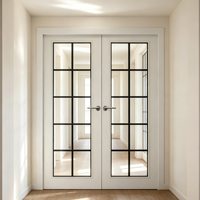 Porte à battant en PVC profilé coquille de conque, double vitrage trempé, certifiée CE, isolation thermique, pour salle de bain et salon, prix usine