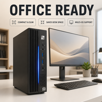 PC Mini Performa Tinggi 8 Core DDR4 2.7GHz KX-U6780A 32GB RAM 512GB M.2 NVMe SSD LCD Desktop Bisnis