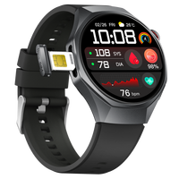 GE400 4G LTE Smartwatch 1,56 Zoll AMOLED TI AFE4950 EKG PPG Monitor 470mAh Magnetisches Laden Smart Armband