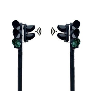 ระบบไฟสัญญาณจราจร LED แบบไร้สายพลังงานแสงอาทิตย์สำหรับทางม้าลาย Pelican Zebra Crossing พร้อมปุ่มกดสำหรับคนเดินเท้า - Product Image 1