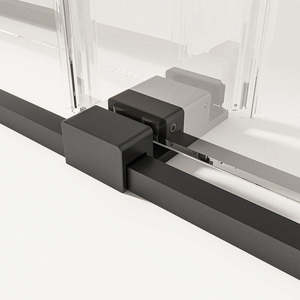 Porte de douche coulissante en <span class=keywords><strong>verre</strong></span> <span class=keywords><strong>trempé</strong></span> avec cadre en acier inoxydable et <span class=keywords><strong>plateau</strong></span> en acrylique pour usage hôtelier - Product Image 6