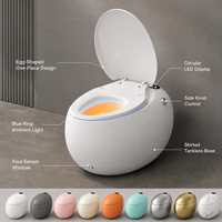 CE WC intelligent électronique japonais en forme d'œuf avec bidet intégré et télécommande