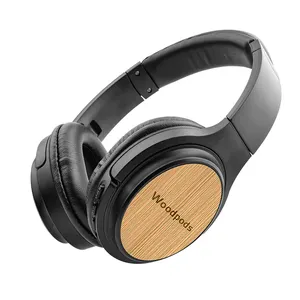 Headset Wireless Bt 5.0 Hifi Sound Subwoofer Stereo Umwelt freundliche Holz farbe Shell Holz kopfhörer Bluetooth-Kopfhörer