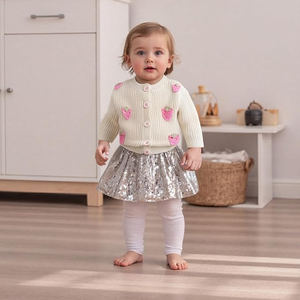 Cardigan en tricot à col rond pour garçons, broderie, vêtements pour enfants, couleur unie, coton, <span class=keywords><strong>manteau</strong></span>, manches longues, décontracté, pulls en tricot pour tout-petits - Product Image 4