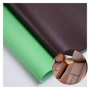 Quilted Car Upholstery Fabrics Embossing Automotive Vinyls Roll Synthetic Imitation PVC Leather fabric For Car Seats