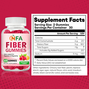 OEM ODM Fiber Gummies with Dietary Fiber Support Bowel Regularity Digestive Comfort Absorption Immune Gut Health Balance system - Product Image 6