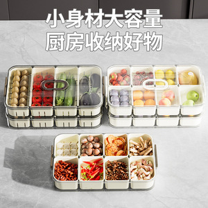 <b>Kitchen</b> Food <b>Storage</b> <b>Container</b> Rectangular Compartmentalized Airtight With Clip On Lid For Refrigerator Use - Product Image 3