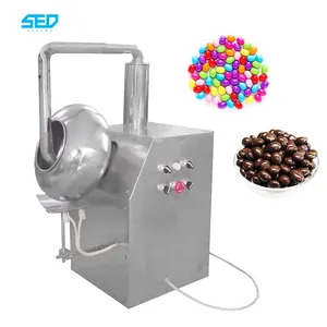 High Efficiency Small Peanut Candy Coater Sugar Film Coating Machine